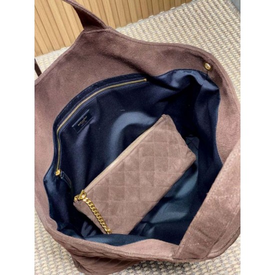 1:1 Replica YSL Saint Laurent Icare Tote Bag Brown Suede Knockoff