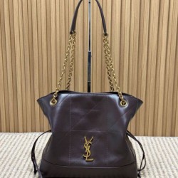 1:1 Replica YSL Saint Laurent Jamie Shopping Small/Large Tote Bag Coffee Knockoff