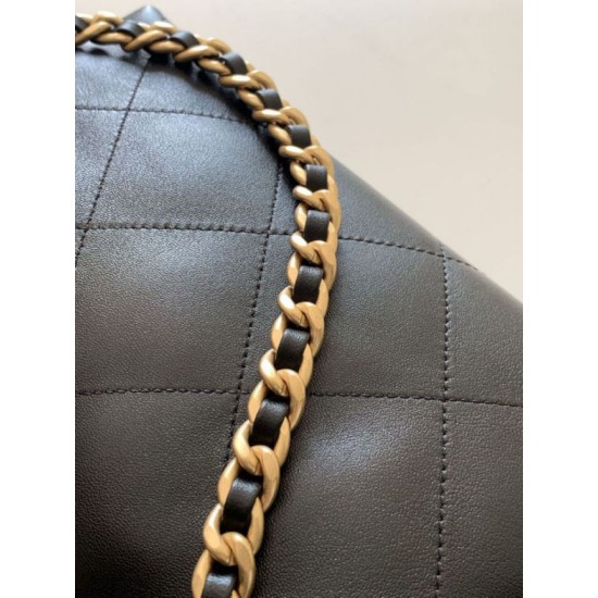1:1 Replica Chanel 26C Hippie Hobo Bag Black Knockoff