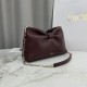 AAA Replica Dior Bow Small/Medium Crossbody Bag with Gold Finish Coffee 1:1 Replica Dior Bow Small/Medium Crossbody Bag with Gold Finish Coffee Knockoff