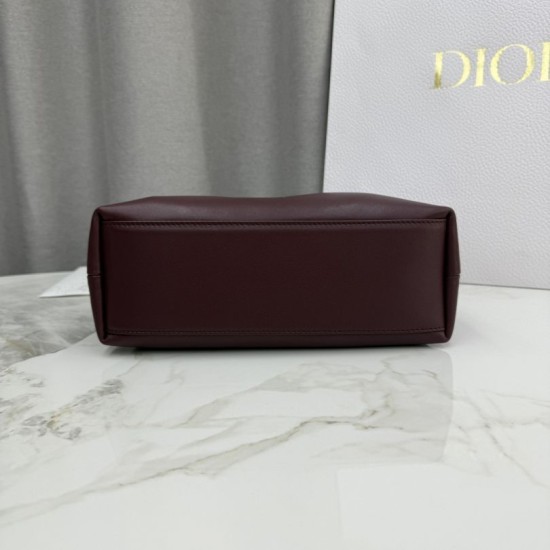 AAA Replica Dior Bow Small/Medium Crossbody Bag with Gold Finish Coffee 1:1 Replica Dior Bow Small/Medium Crossbody Bag with Gold Finish Coffee Knockoff