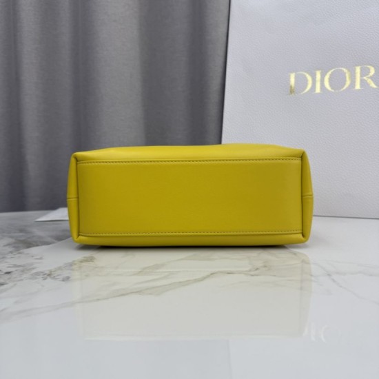 AAA Replica Dior Bow Small/Medium Crossbody Bag with Gold Finish Yellow 1:1 Replica Dior Bow Small/Medium Crossbody Bag with Gold Finish Yellow Knockoff