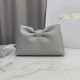 AAA Replica Dior Bow Small/Medium Crossbody Bag with Gold Finish Grey 1:1 Replica Dior Bow Small/Medium Crossbody Bag with Gold Finish Grey Knockoff