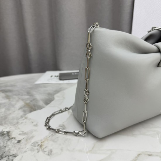 AAA Replica Dior Bow Small/Medium Crossbody Bag with Gold Finish Grey 1:1 Replica Dior Bow Small/Medium Crossbody Bag with Gold Finish Grey Knockoff