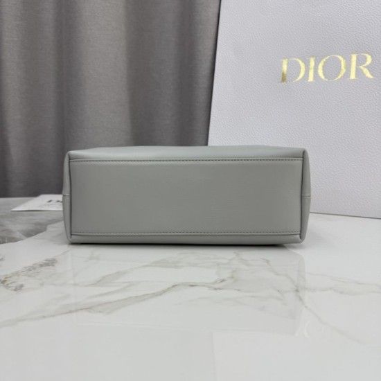 AAA Replica Dior Bow Small/Medium Crossbody Bag with Gold Finish Grey 1:1 Replica Dior Bow Small/Medium Crossbody Bag with Gold Finish Grey Knockoff