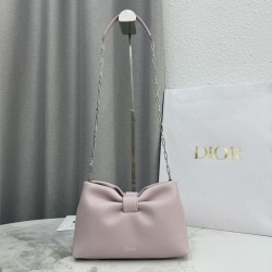 1:1 Replica Dior Bow Small/Medium Crossbody Bag with Gold Finish Rose Knockoff
