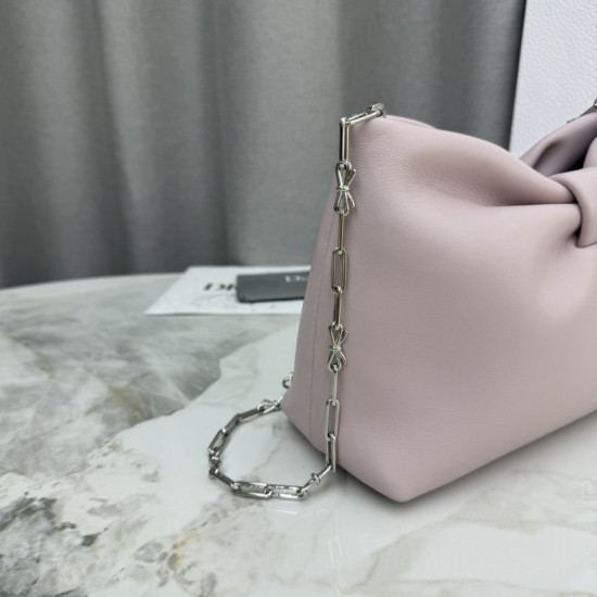 AAA Replica Dior Bow Small/Medium Crossbody Bag with Gold Finish Rose 1:1 Replica Dior Bow Small/Medium Crossbody Bag with Gold Finish Rose Knockoff