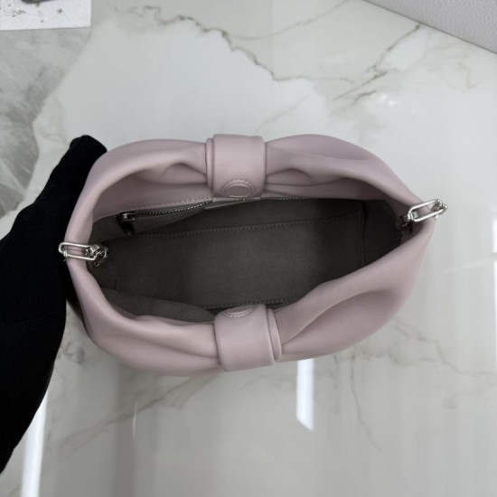 AAA Replica Dior Bow Small/Medium Crossbody Bag with Gold Finish Rose 1:1 Replica Dior Bow Small/Medium Crossbody Bag with Gold Finish Rose Knockoff