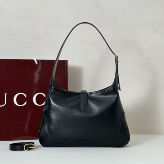 AAA Replica Gucci Jackie 1961 Medium Shoulder Bag 863136 Black 1:1 Replica Gucci Jackie 1961 Medium Shoulder Bag 863136 Black Knockoff