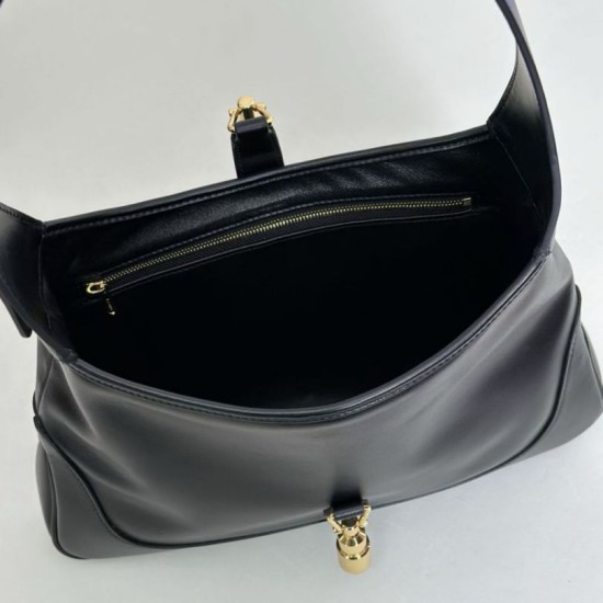 AAA Replica Gucci Jackie 1961 Medium Shoulder Bag 863136 Black 1:1 Replica Gucci Jackie 1961 Medium Shoulder Bag 863136 Black Knockoff