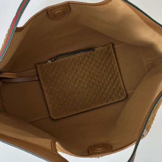 AAA Replica Gucci Giglio Large Suede GG Tote Bag 853971 Brown 1:1 Replica Gucci Giglio Large Suede GG Tote Bag 853971 Brown Knockoff
