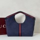 AAA Replica Gucci Giglio Large Suede GG Tote Bag 853971 Blue 1:1 Replica Gucci Giglio Large Suede GG Tote Bag 853971 Blue Knockoff