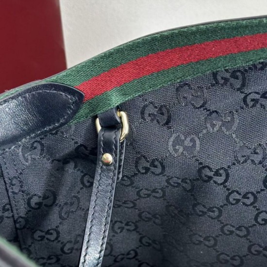 AAA Replica Gucci Giglio Large Tote Bag 853971 Black 1:1 Replica Gucci Giglio Large Tote Bag 853971 Black Knockoff
