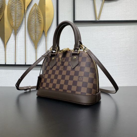 AAA Replica Louis Vuitton N40606 Alma BB Handbag Brown 1:1 Replica Louis Vuitton N40606 Alma BB Handbag Brown Knockoff