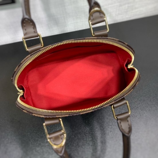 AAA Replica Louis Vuitton N40606 Alma BB Handbag Brown 1:1 Replica Louis Vuitton N40606 Alma BB Handbag Brown Knockoff