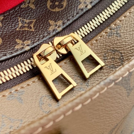 AAA Replica LV OnTheGo Chain Bag East West Brown 1:1 Replica LV OnTheGo Chain Bag East West Brown Knockoff