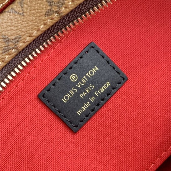 AAA Replica LV OnTheGo Chain Bag East West Brown 1:1 Replica LV OnTheGo Chain Bag East West Brown Knockoff