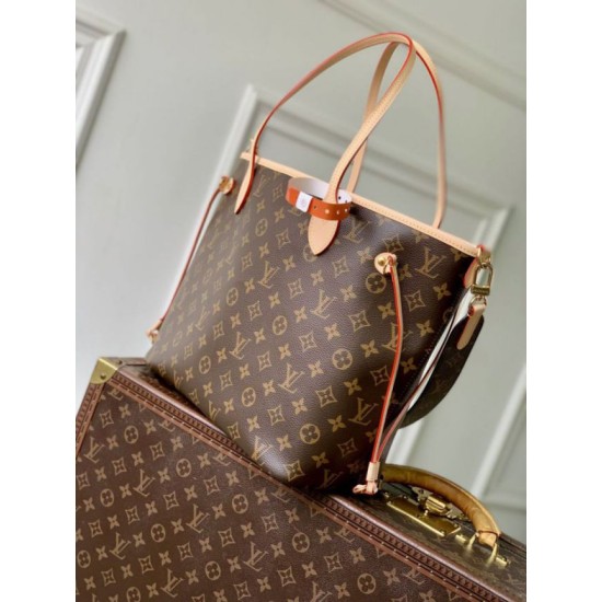 AAA Replica LV M28407 Neverfull Inside Out MM Bag Brown 1:1 Replica LV M28407 Neverfull Inside Out MM Bag Brown Knockoff