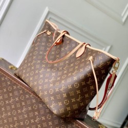 1:1 Replica LV M15124 Neverfull Inside Out GM Tote Bag Brown Knockoff
