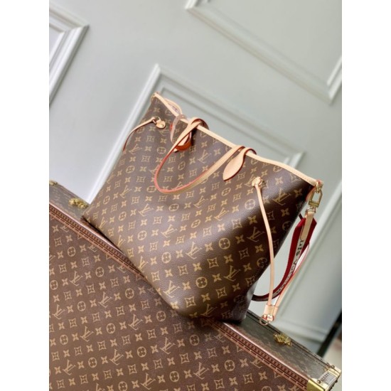 1:1 Replica LV M15124 Neverfull Inside Out GM Tote Bag Brown Knockoff