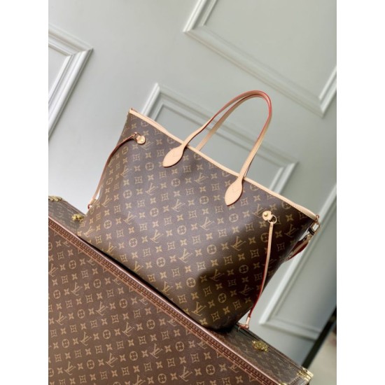1:1 Replica LV M15124 Neverfull Inside Out GM Tote Bag Brown Knockoff