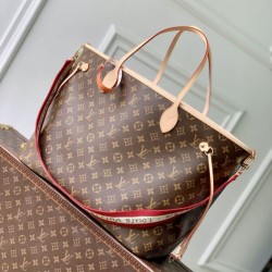 1:1 Replica LV M15124 Neverfull Inside Out GM Tote Bag Brown Knockoff
