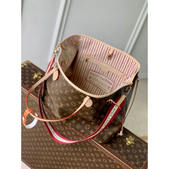 1:1 Replica LV M15124 Neverfull Inside Out GM Tote Bag Brown Knockoff