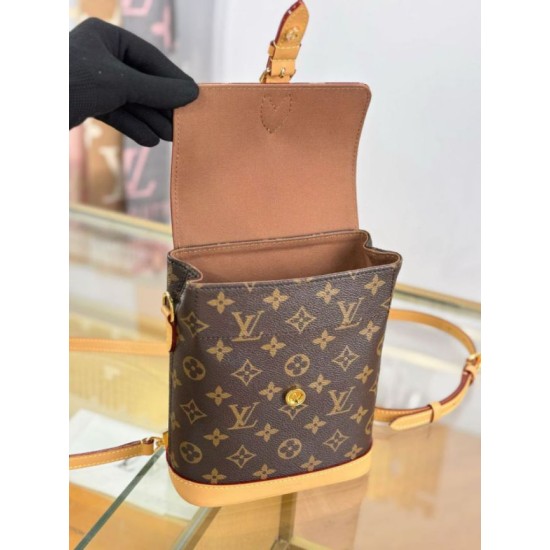 1:1 Replica LV M14651 SoHo Mini Women's Backpack Brown Knockoff