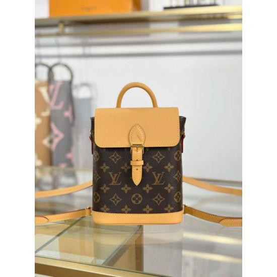 1:1 Replica LV M14651 SoHo Mini Women's Backpack Brown Knockoff