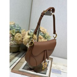 AAA Replica Dior Saddle Bag Brown Smooth Calfskin 1:1 Replica Dior Saddle Bag Brown Smooth Calfskin Knockoff