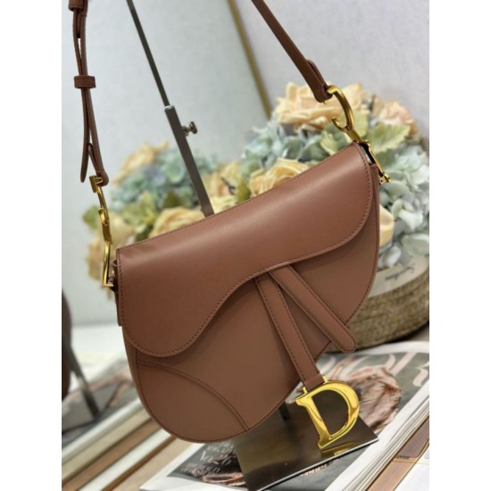 AAA Replica Dior Saddle Bag Brown Smooth Calfskin 1:1 Replica Dior Saddle Bag Brown Smooth Calfskin Knockoff