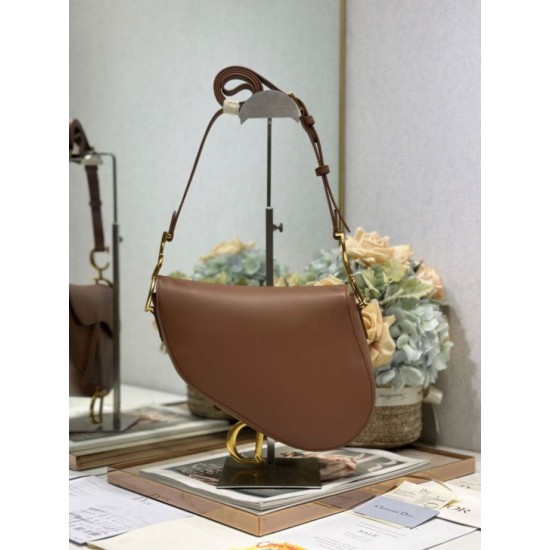 AAA Replica Dior Saddle Bag Brown Smooth Calfskin 1:1 Replica Dior Saddle Bag Brown Smooth Calfskin Knockoff