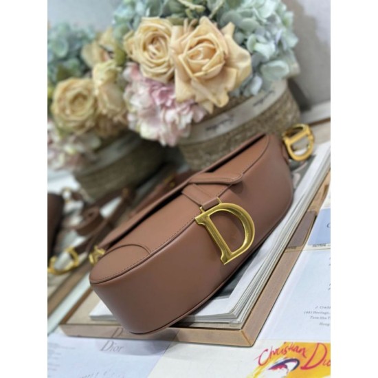 AAA Replica Dior Saddle Bag Brown Smooth Calfskin 1:1 Replica Dior Saddle Bag Brown Smooth Calfskin Knockoff