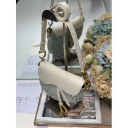 AAA Replica Dior Saddle Bag Blue Dior Oblique Jacquard Canvas 1:1 Replica Dior Saddle Bag Blue Dior Oblique Jacquard Canvas Knockoff