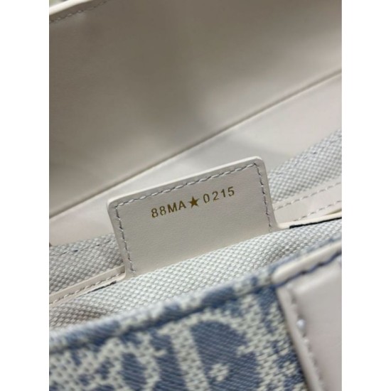 AAA Replica Dior Saddle Bag Blue Dior Oblique Jacquard Canvas 1:1 Replica Dior Saddle Bag Blue Dior Oblique Jacquard Canvas Knockoff