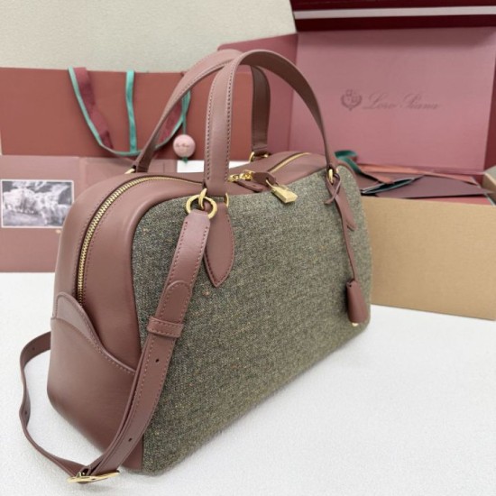 AAA Replica Loro Piana Needle Bag Small/Medium Caramel Sage 1:1 Replica Loro Piana Needle Bag Small/Medium Caramel Sage Knockoff