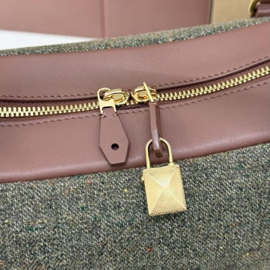 AAA Replica Loro Piana Needle Bag Small/Medium Caramel Sage 1:1 Replica Loro Piana Needle Bag Small/Medium Caramel Sage Knockoff