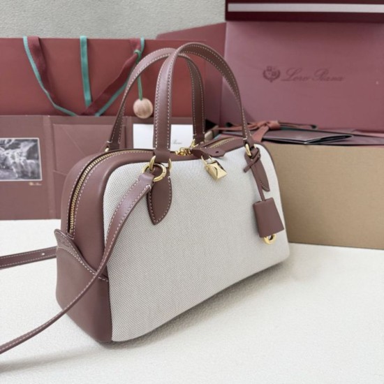 AAA Replica Loro Piana Needle Bag Small/Medium Caramel Canvas 1:1 Replica Loro Piana Needle Bag Small/Medium Caramel Canvas Knockoff