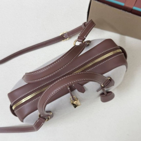 AAA Replica Loro Piana Needle Bag Small/Medium Caramel Canvas 1:1 Replica Loro Piana Needle Bag Small/Medium Caramel Canvas Knockoff