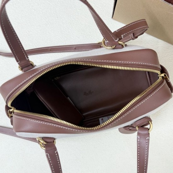 AAA Replica Loro Piana Needle Bag Small/Medium Caramel Canvas 1:1 Replica Loro Piana Needle Bag Small/Medium Caramel Canvas Knockoff