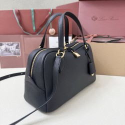 1:1 Replica Loro Piana Needle Bag Small/Medium Black Knockoff