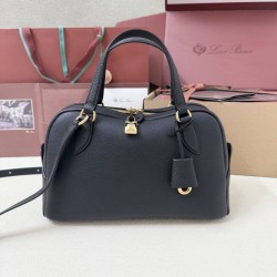 1:1 Replica Loro Piana Needle Bag Small/Medium Black Knockoff