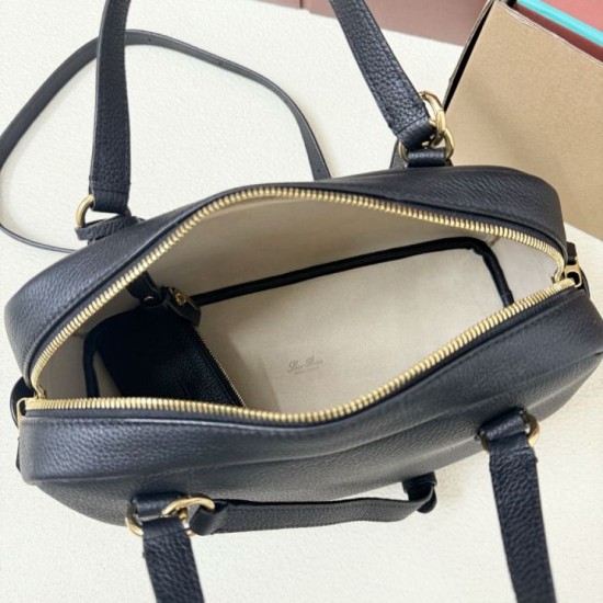 AAA Replica Loro Piana Needle Bag Small/Medium Black 1:1 Replica Loro Piana Needle Bag Small/Medium Black Knockoff
