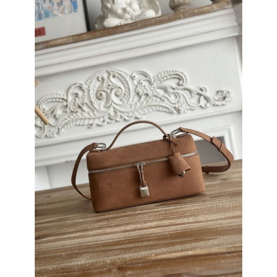 AAA Replica Loro Piana Extra Bag with Top Handle 23 Brown 1:1 Replica Loro Piana Extra Bag with Top Handle 23 Brown Knockoff