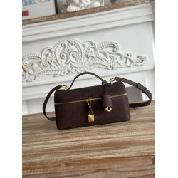 1:1 Replica Loro Piana Extra Bag 23 Top Handle Crossbody Bag Dark Brown Knockoff
