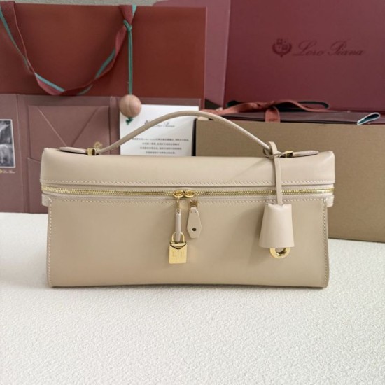 AAA Replica Loro Piana Extra Clutch Bag L29 Apricot 1:1 Replica Loro Piana Extra Clutch Bag L29 Apricot Knockoff