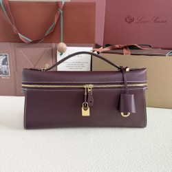 1:1 Replica Loro Piana Extra Clutch Bag L29 Burgundy Knockoff