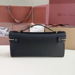 1:1 Replica Loro Piana Extra Clutch Bag L29 Black Knockoff