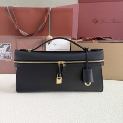 1:1 Replica Loro Piana Extra Clutch Bag L29 Black Knockoff
