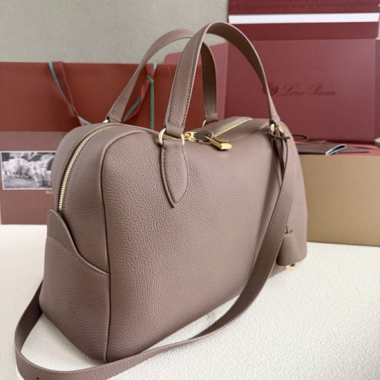 AAA Replica Loro Piana Needle Bag Small/Medium Rock Gray 1:1 Replica Loro Piana Needle Bag Small/Medium Rock Gray Knockoff